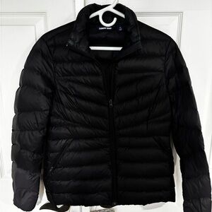 Lands' End Women’s  Black Puffer Jacket Size S